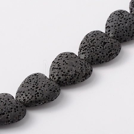 Synthetic Lava Rock Bead Strands G-N0114-18-1