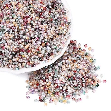 Picasso Glass Seed Beads SEED-Q041-02O-1