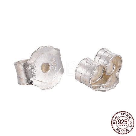 Earring Findings 925 Sterling Silver Ear Nuts X-STER-F015-02-1