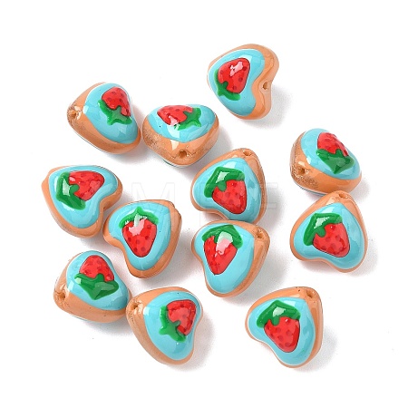Baking Paint Glass Enamel Beads LAMP-D303-02A-1