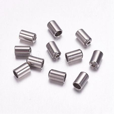 Tarnish Resistant 316 Surgical Stainless Steel Cord Ends STAS-F117-55P-3mm-1