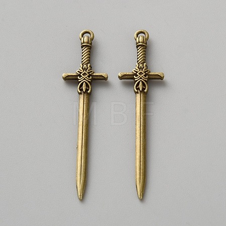 Tibetan Style Alloy Pendants FIND-WH0173-139AB-1