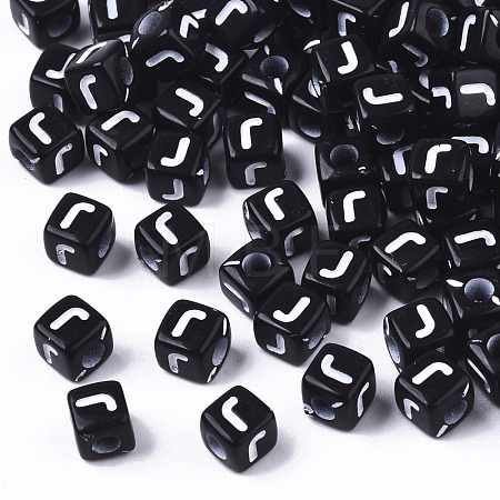 Opaque Acrylic Beads SACR-N002-01J-1