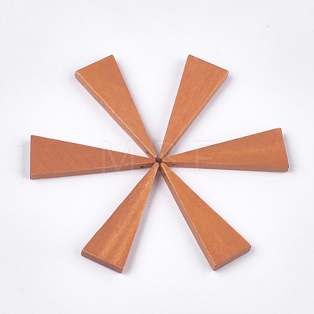 Painted Wood Pendants X-WOOD-T021-12I-1