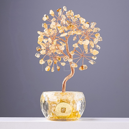 Natural Yellow Quartz Sculpture Display Decorations PW-WG149A9-07-1
