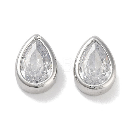Brass Cubic Zirconia Beads X-KK-C051-60P-05-1