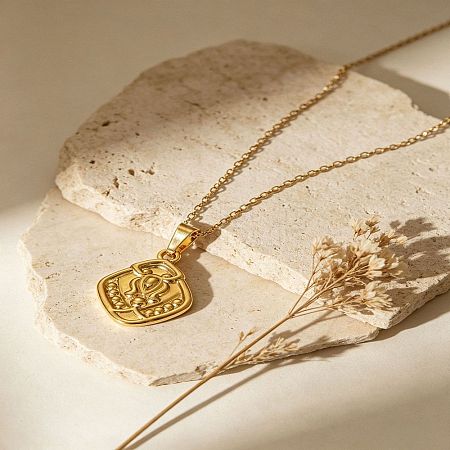 304 Stainless Steel Pendant Necklaces for Women WGFC427-05-1