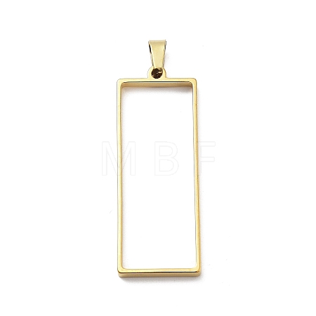 304 Stainless Steel Open Back Bezel Pendants STAS-Z091-05G-02-1