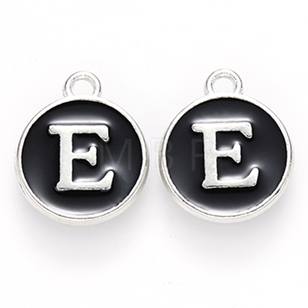 Platinum Plated Alloy Charms X-ENAM-S118-02E-P-1