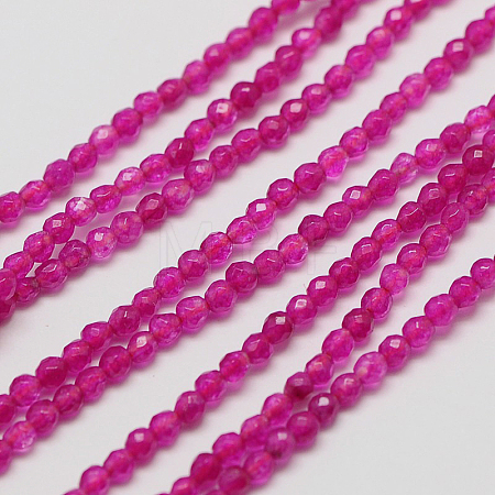 Natural White Jade Beads Strands G-A129-3mm-B03-1