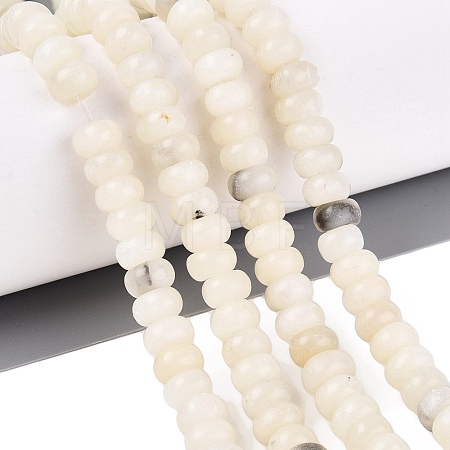 Natural White African Opal Beads Strands G-N367-02A-01-1