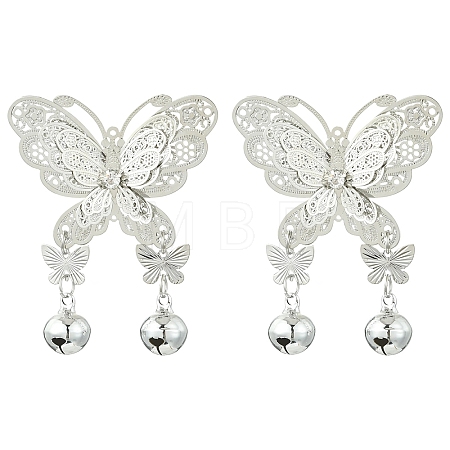 2Pcs Brass Pendants HJEW-YW00466-01-1