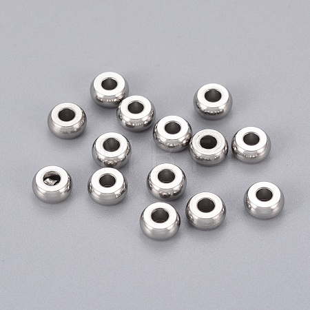 Tarnish Resistant 304 Stainless Steel Beads X-STAS-E036-7-1