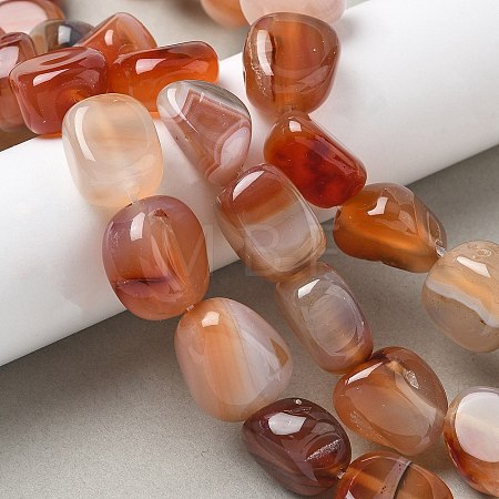 Natural Agate Beads Strands G-H295-D01-17-1