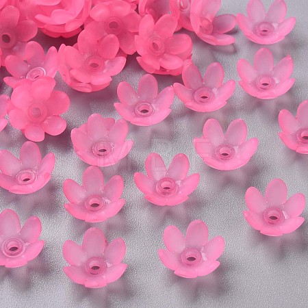 Frosted Acrylic Bead Caps MACR-S371-07A-704-1