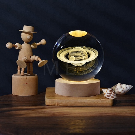 Glass Crystal Ball DJEW-PW0012-047A-03-1