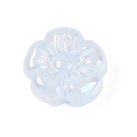 UV Plating Opaque Acrylic Beads OACR-N161-08B-1