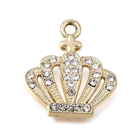UV Plating Alloy Crystal Rhinestone Pendants RB-CBAD37D-36G-1