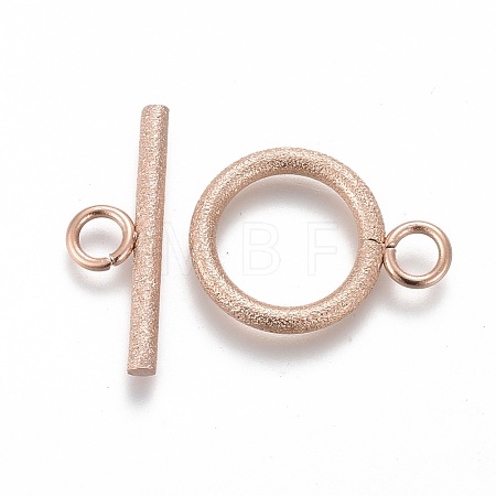 Ion Plating(IP) 304 Stainless Steel Toggle Clasps STAS-P248-03RG-1