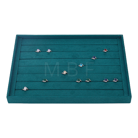 Velvet Jewelry Trays for Rings Stud Earrings AJEW-WH0455-402-1