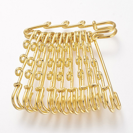 Iron Safety Brooch Findings X-IFIN-R226-G-1