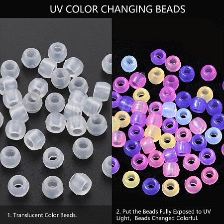 Transparent Plastic Beads KY-N018-001-A01-1