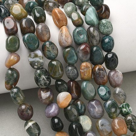 Natural Indian Agate Beads Strands G-C286-A12-1