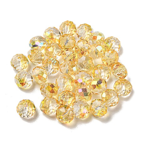 Electroplate Glass Beads EGLA-Z004-01B-10-1