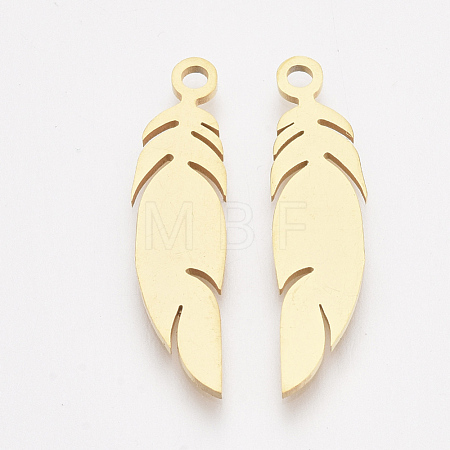 201 Stainless Steel Pendants STAS-T045-45G-1