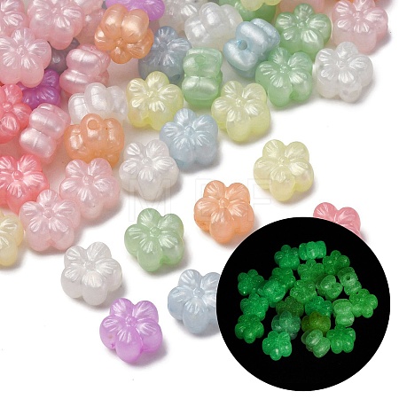 Luminous Transparent Acrylic Beads LACR-S001-15C-1