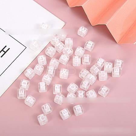 Transparent Acrylic Enamel Beads X1-TACR-TAC0002-01-1