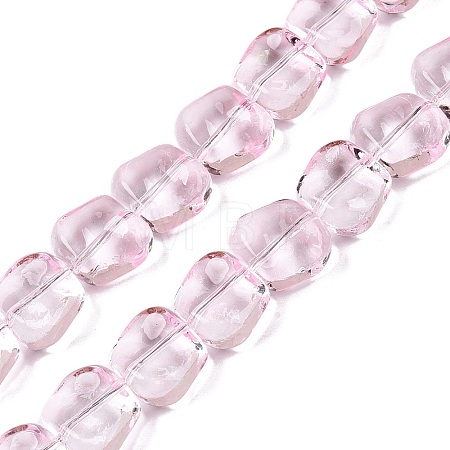Electroplate Glass Beads Strands EGLA-N012-07F-1