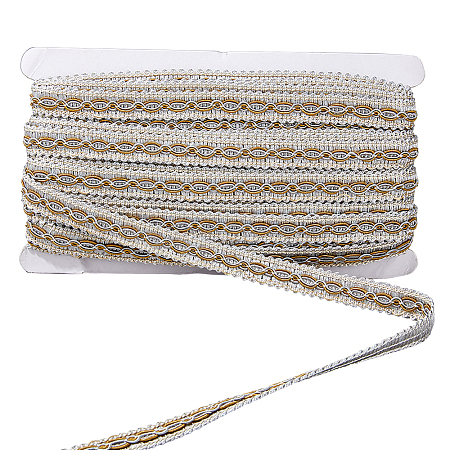 14.5M Polyester Lace Trim Ribbon OCOR-WH0101-244B-1