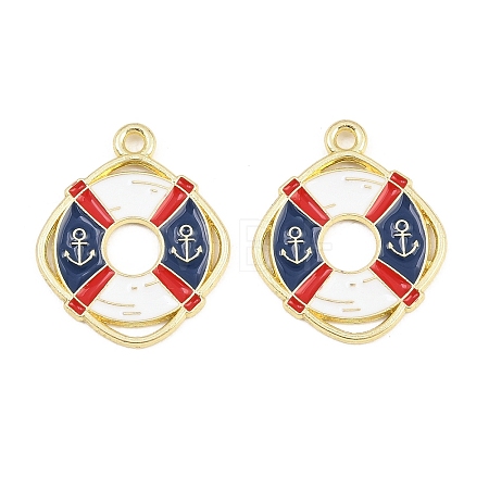 Alloy Enamel Pendants FIND-E057-01C-1