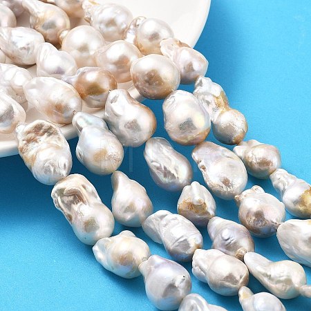 Natural Nucleated Pearl Beads Strands PEAR-B004-15K-02A-1
