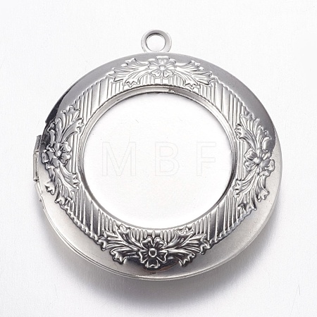 Brass Locket Pendants KK-N0116-076P-1