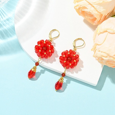 304 Stainless Steel Leverback Dangle Earrings EJEW-MZ00734-01-1