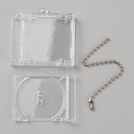 Rectangle Acrylic Mini CD Box Pendant Decorations KEYC-WH20004-31-1