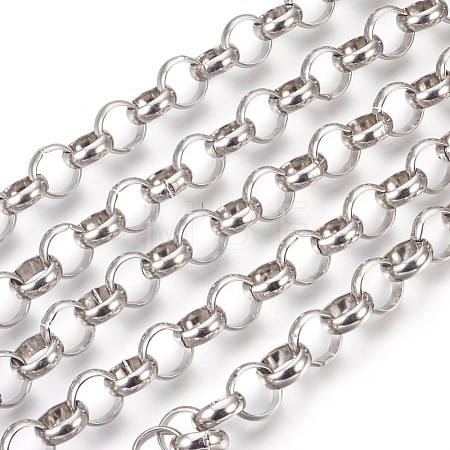 Tarnish Resistant 304 Stainless Steel Rolo Chains CHS-L017-18B-1