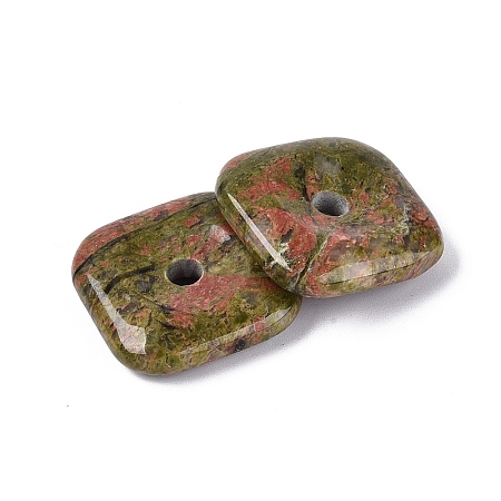 Natural Unakite Pendants G-Q602-02C-1