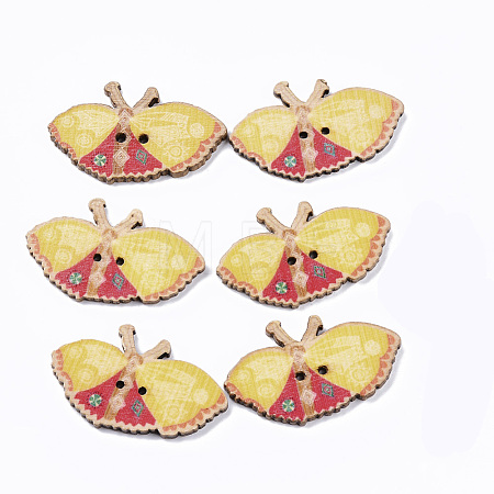 2-Hole Wooden Buttons BUTT-T007-025-1