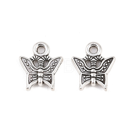 Tibetan Style Alloy Butterfly Charms PALLOY-A024-08AS-1