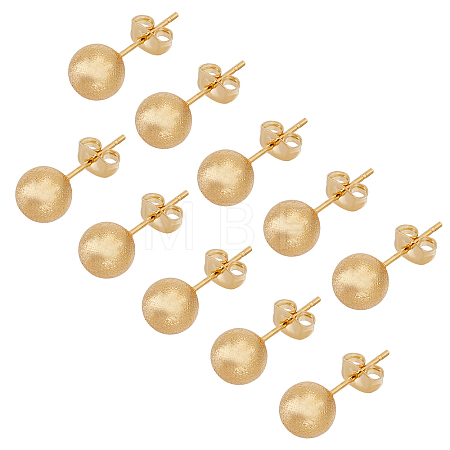 304 Stainless Steel Ear Studs EJEW-UN0001-12-8mm-1