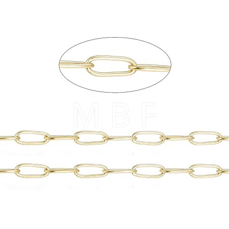 Ion Plating(IP) 304 Stainless Steel Paperclip Chains CHS-F010-01I-G-1
