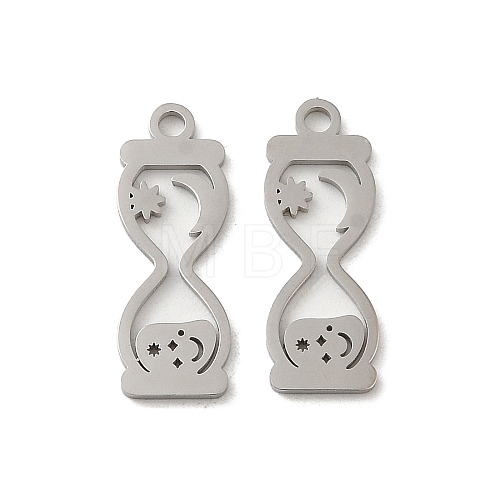 304 Stainless Steel Pendants STAS-J042-27P-1