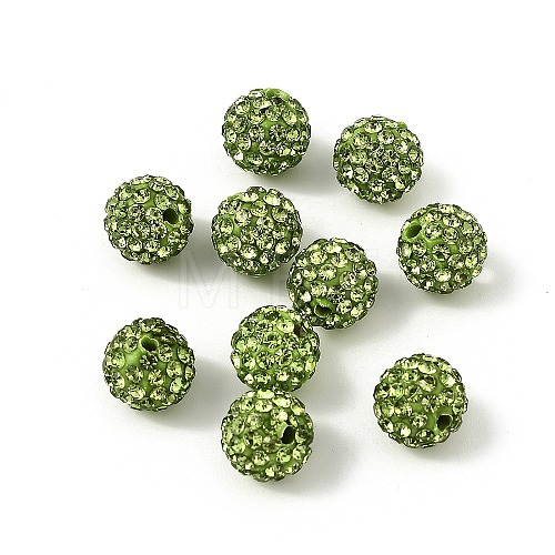 Pave Disco Ball Beads RB-H258-10MM-214-1