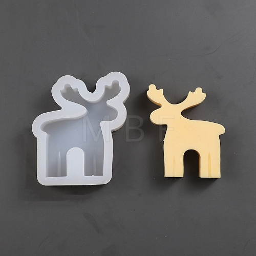 DIY Silhouette Silicone Christmas Theme Candle Molds CAND-PW0013-15B-1