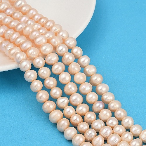 Natural Cultured Freshwater Pearl Beads Strands PEAR-I007-07Z-05B-1