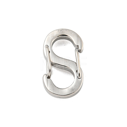 Non-Tarnish 304 Stainless Steel S Shaped Carabiner STAS-P358-01A-P-1