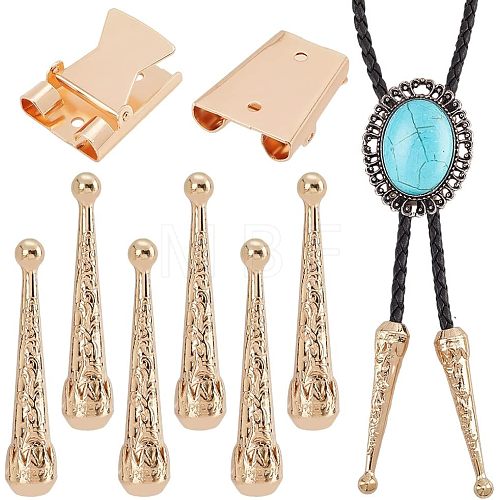  3Pcs Iron Bolo Tie Slide Clasps FIND-ANB0003-18LG-1